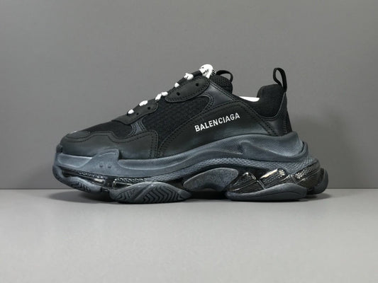 Triple S Black Distressed